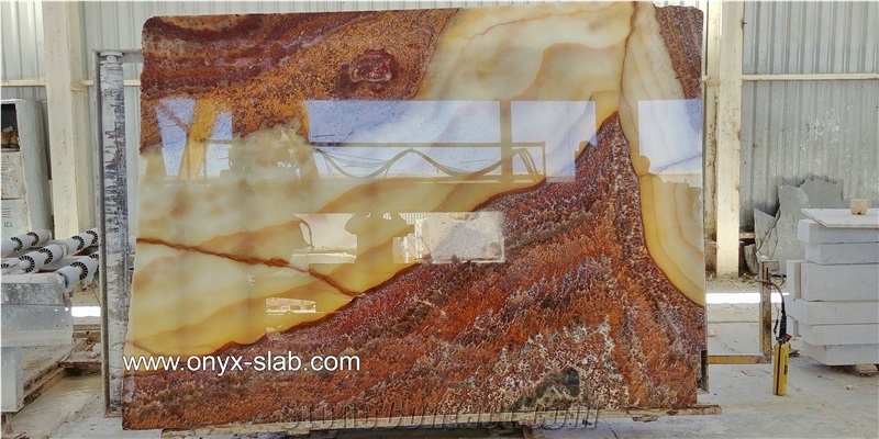 Red Onyx Slabs, Mexico Red Onyx
