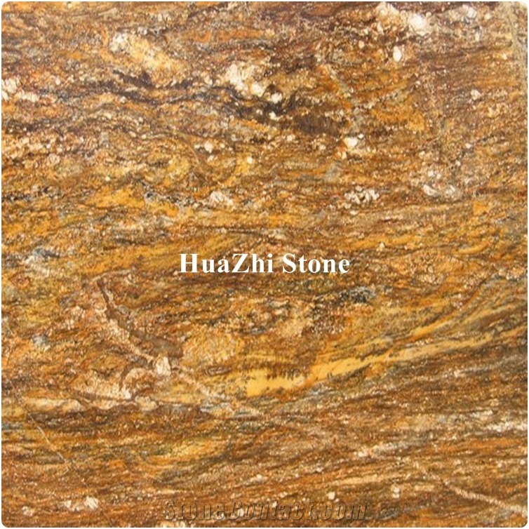 Caribbean Sunshine Golden Fantasy Yellow Granite Kitchen Bar Top Price