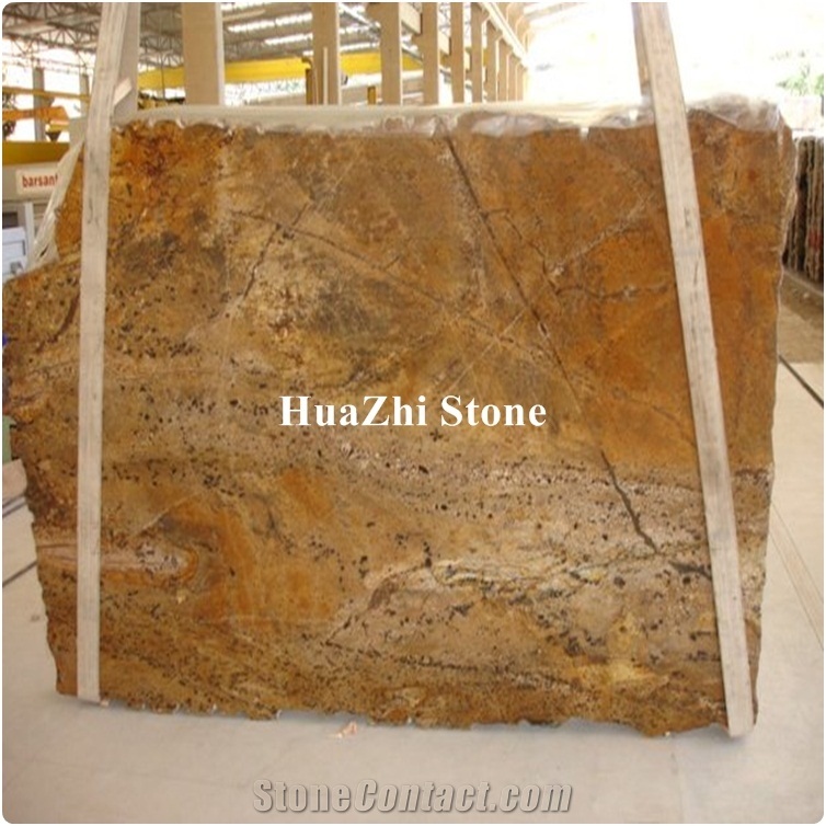 Caribbean Sunshine Golden Fantasy Yellow Granite Kitchen Bar Top Price