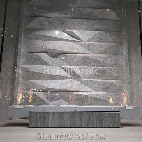 Carrara White/Bianco/Italian/Wall Covering /Hotel Floor/Tv Set