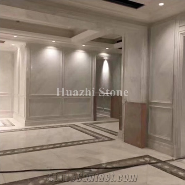 Carrara White/Bianco/Italian/Wall Covering /Hotel Floor/Tv Set