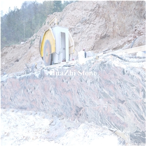 China Quarry Owner Granite Block Boulders Rough Exotic Multicolor Red