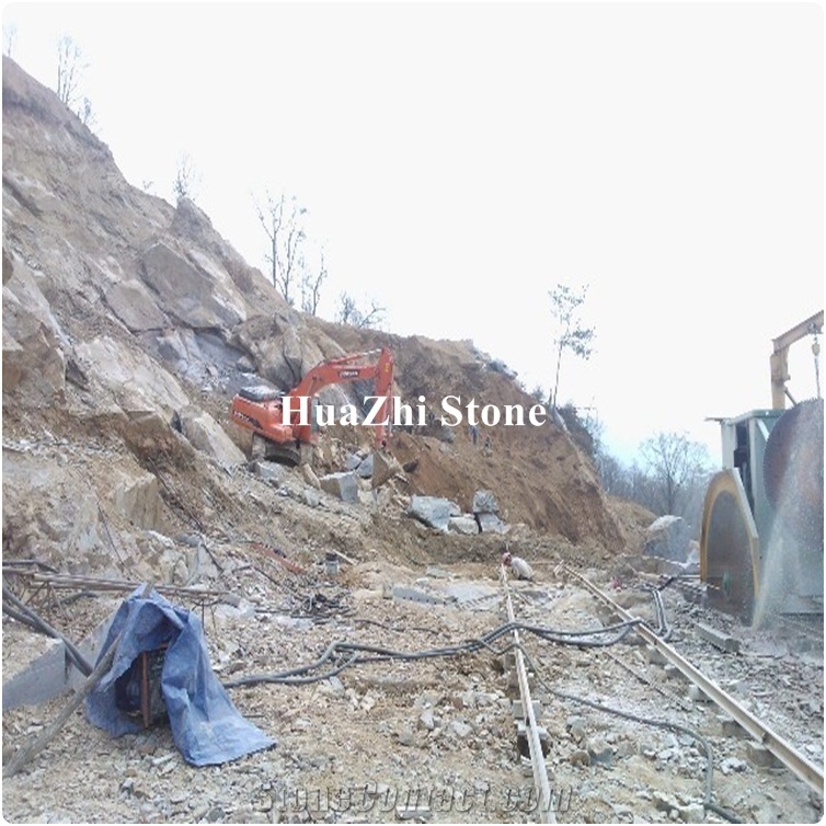 China Quarry Owner Granite Block Boulders Rough Exotic Multicolor Red