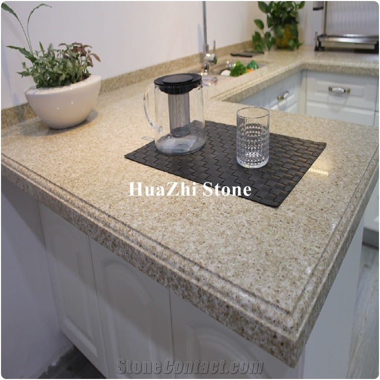 Hotel Projects Pure Solid Color Quartz Stone Countertops Sale