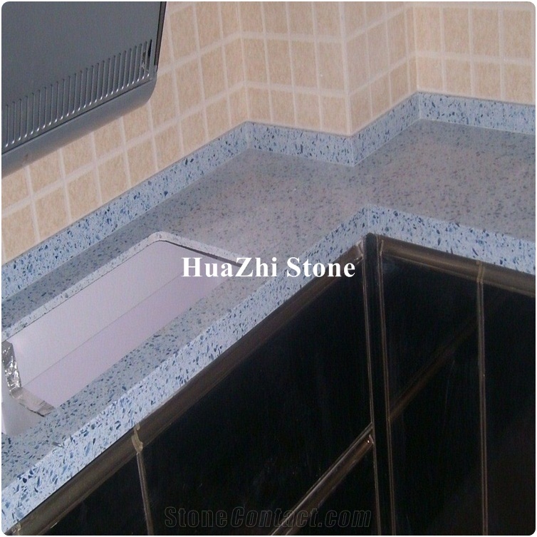 Hotel Projects Pure Solid Color Quartz Stone Countertops Sale