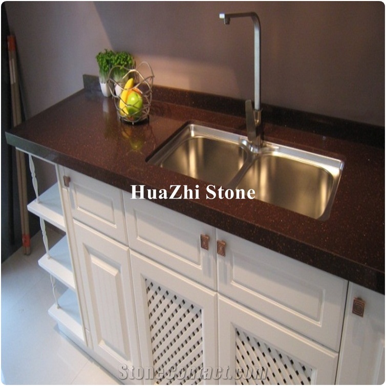 Hotel Projects Pure Solid Color Quartz Stone Countertops Sale