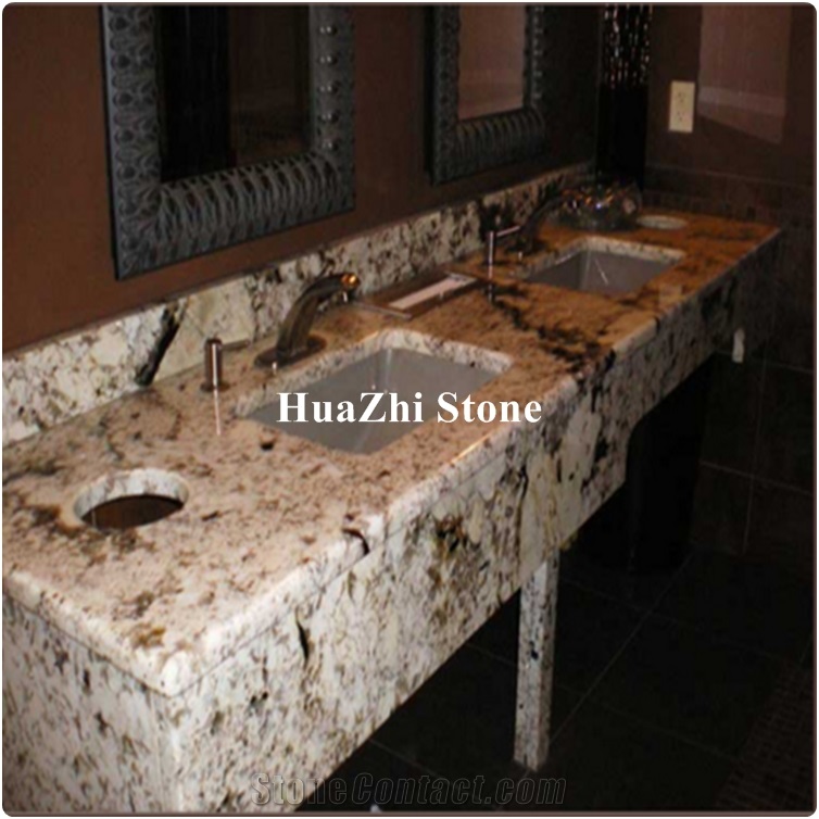 Luxury Stone Crema Delicatus White Granite Of Yellow Pattern for Tops