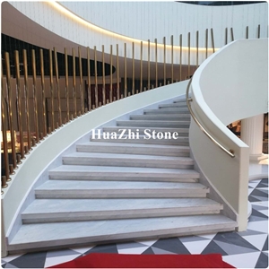 Makrana White Marble Price High Quality Volakas White Marble Stairs