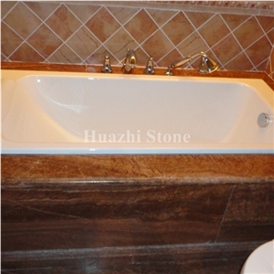 Marble Bathtub/Red Wooden Marble Bath Tubs/Bath Projects