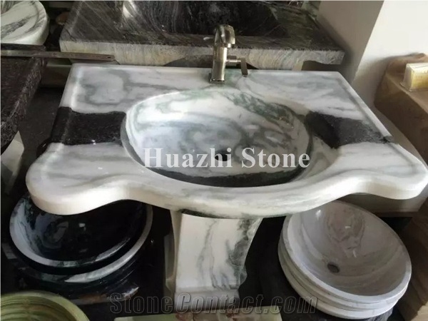 Marble Round Sinks for Bathroon, Oval Basins for Vanity, Square Sinks