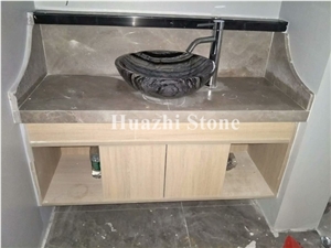 Marble Round Sinks, Stone Oval Basins, Brown Wash Basins