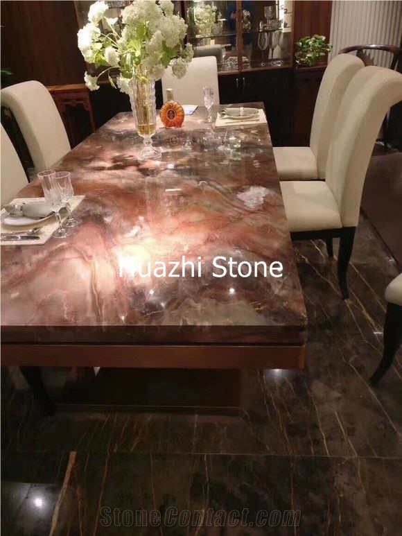 Ollie Red Marble/Kitchen Desk Tops/Bar Top/Customs Countertops