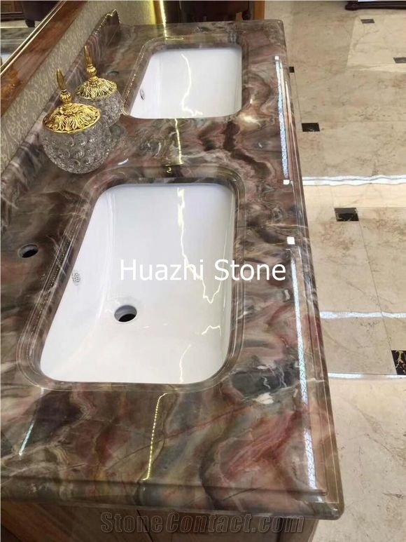 Ollie Red Marble/Kitchen Desk Tops/Bar Top/Customs Countertops