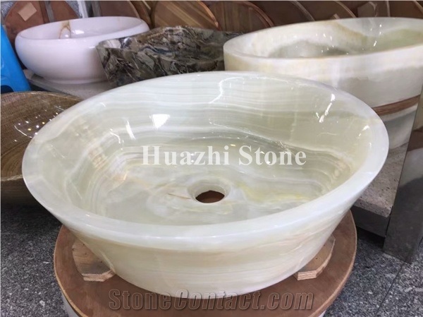 Onyx Sinks for Hotel/ Home Design, Stone Oval Basin, Square Round Sink