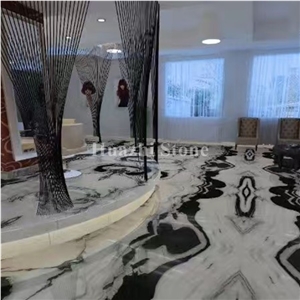 Panda White/ Chiese Marble/ Slabs/Tiles/Walling/Flooring/ Pattern Panda White/ Chiese Marble/ Slabs/Tiles/Walling/Flooring/ Pattern