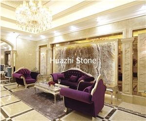 Peacock Yellow Jade Marble/Jade Wall Tiles/Jade Wall Covering