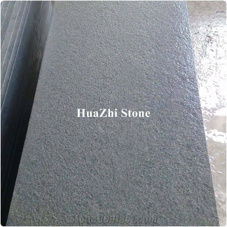 Seasame Black Granite Blocks China Impala G654 Flamed Dark Gray Granito