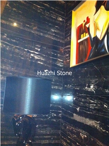 Sliver Line Black Marble Bar Top/Hotel Top