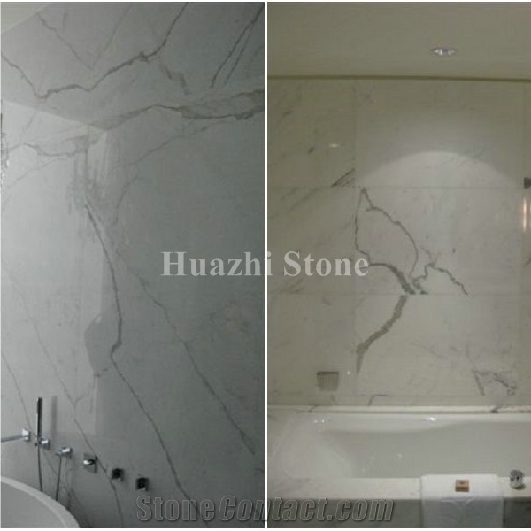 Statuario White Marble/Walls and Floors for Bathrooms/Hotel Projects