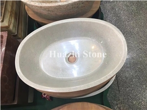 Stone Heart Shape Sinks Hand Wash Bowls Round Basins Marble Oval Sinks