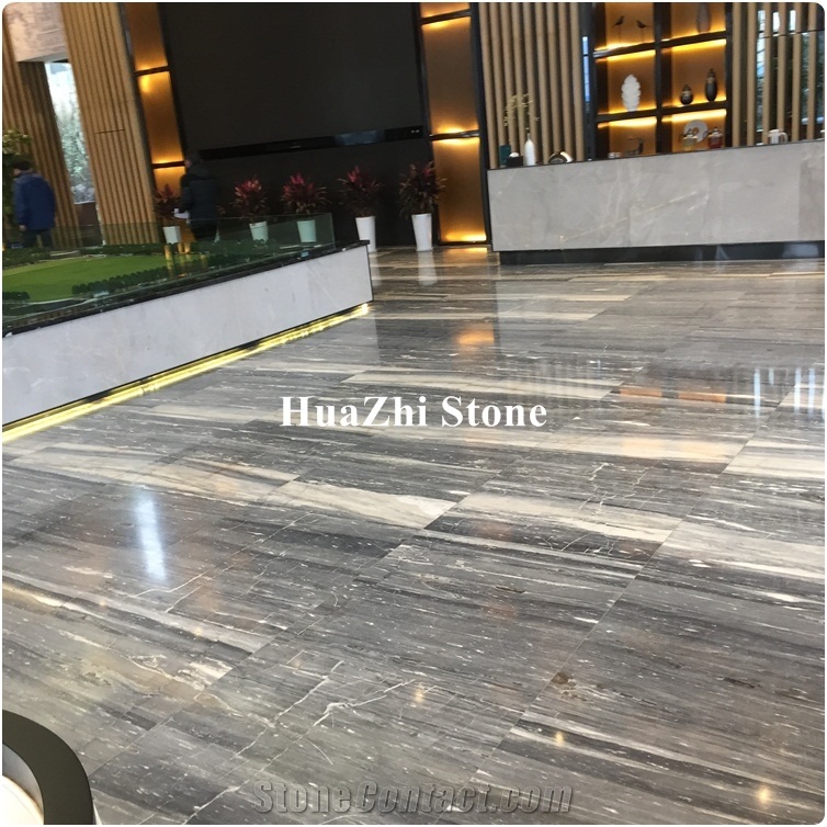 Unique Find Blue Gray Sand Marble Veined for Background Floor Tiles