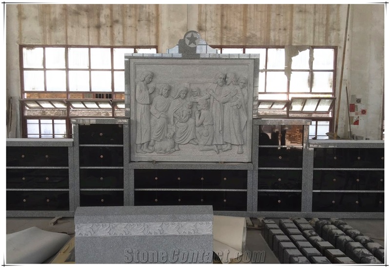 56 Niche Jesus Sculpture Statue Columbarium Wall Memorial Garden