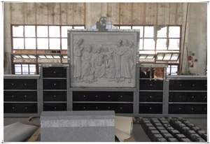 56 Niche Jesus Sculpture Statue Columbarium Wall Memorial Garden