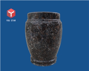 Brown Granite Funeral Cinerary Casket Cremation Funeral Urns for Ashes