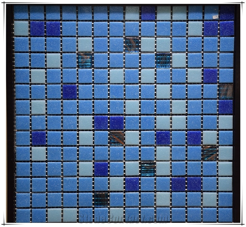 Glass Mosaic Tile for Project Bathroom Kitchen Swimming Pool