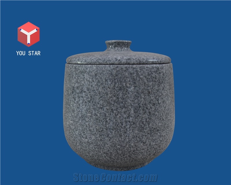 Gray Granite Funeral Cinerary Casket Cremation Funeral Urns for Ashes