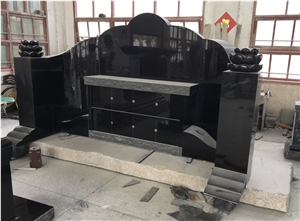 Shanxi Black 8 Niche Chinese Fengshui Style Columbarium Cemetery Shanxi Black 8 Niche Chinese Fengshui Style Columbarium Cemetery