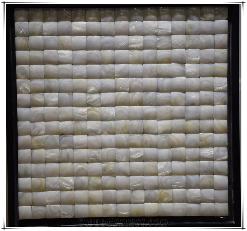 White Shell Mosaic for Flooring Wall Tile Swimming Pool House Decor