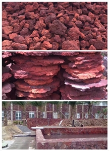 Red Lava Stone