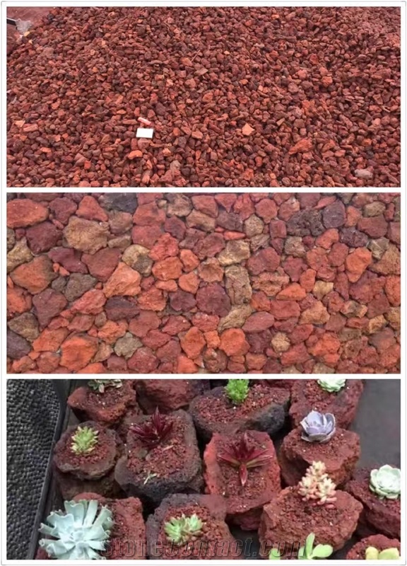 Red Lava Stone