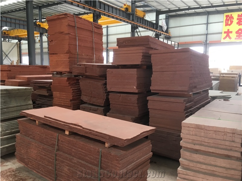 Red Sandstone Tiles & Slabs