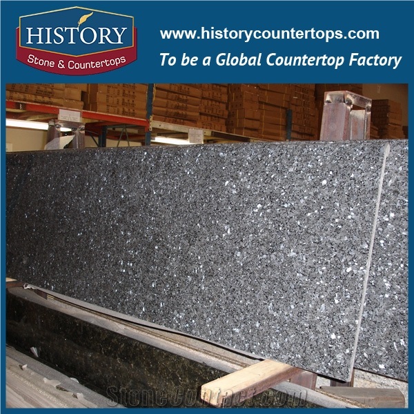 China Blue Pearl Granite Countertop Bar Top Island Solid Surface