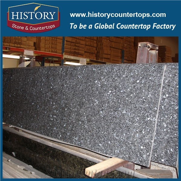 China Blue Pearl Granite Countertop Bar Top Island Solid Surface