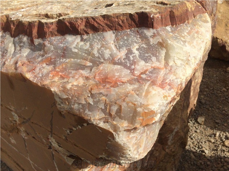 Red Onyx Red Jade Block