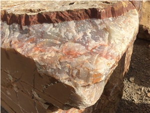 Red Onyx Red Jade Block