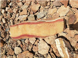 Red Onyx Red Jade Block