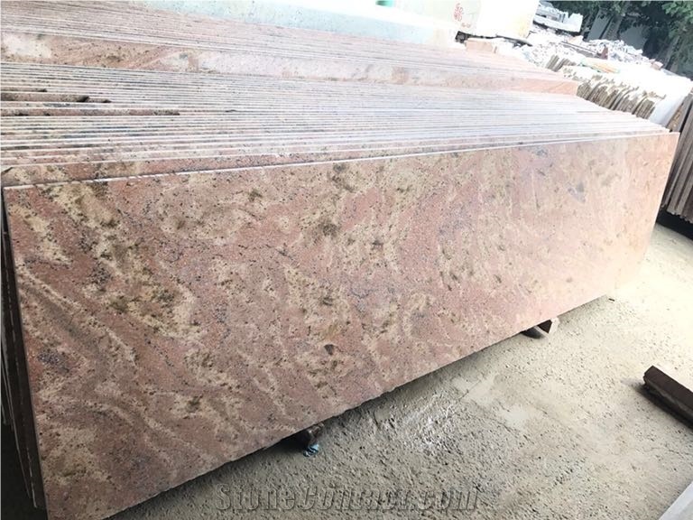 Pink Fantasy Granite Slabs, India Pink Granite