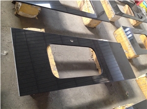China Black Granite Countertop Absoulte Black Worktop Bar Top