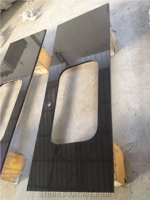 China Black Granite Countertop Absoulte Black Worktop Bar Top