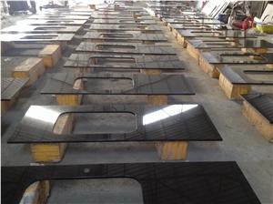 China Black Granite Countertop Absoulte Black Worktop Bar Top