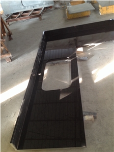 China Black Granite Countertop Absoulte Black Worktop Bar Top