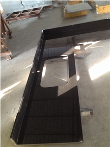 China Black Granite Countertop Absoulte Black Worktop Bar Top