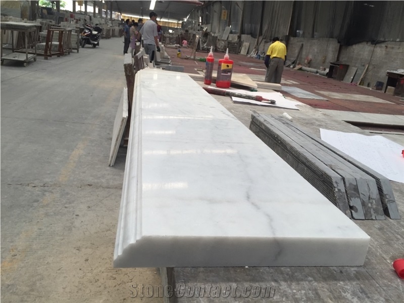 China Carrara White Marble Window Sills & Frame,Skirting Boards