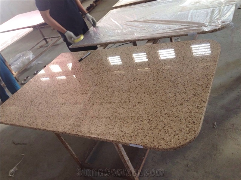 Crystal Beige Quartz-M044-Countertop / Hot Sale Kitchen Work Tops