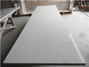Cystal White Quartz Countertop / Hot Sale Kitchen Work Tops
