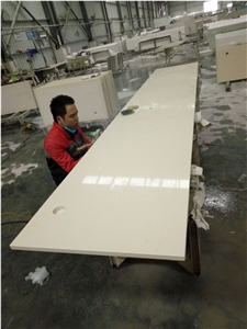 Haiku Beige Quartz P016-Countertop / Hot Sale Kitchen Work Tops